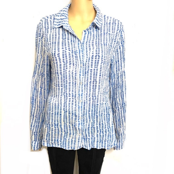 Blue & White Cloth & Stone Shirt - Picture 2 of 5